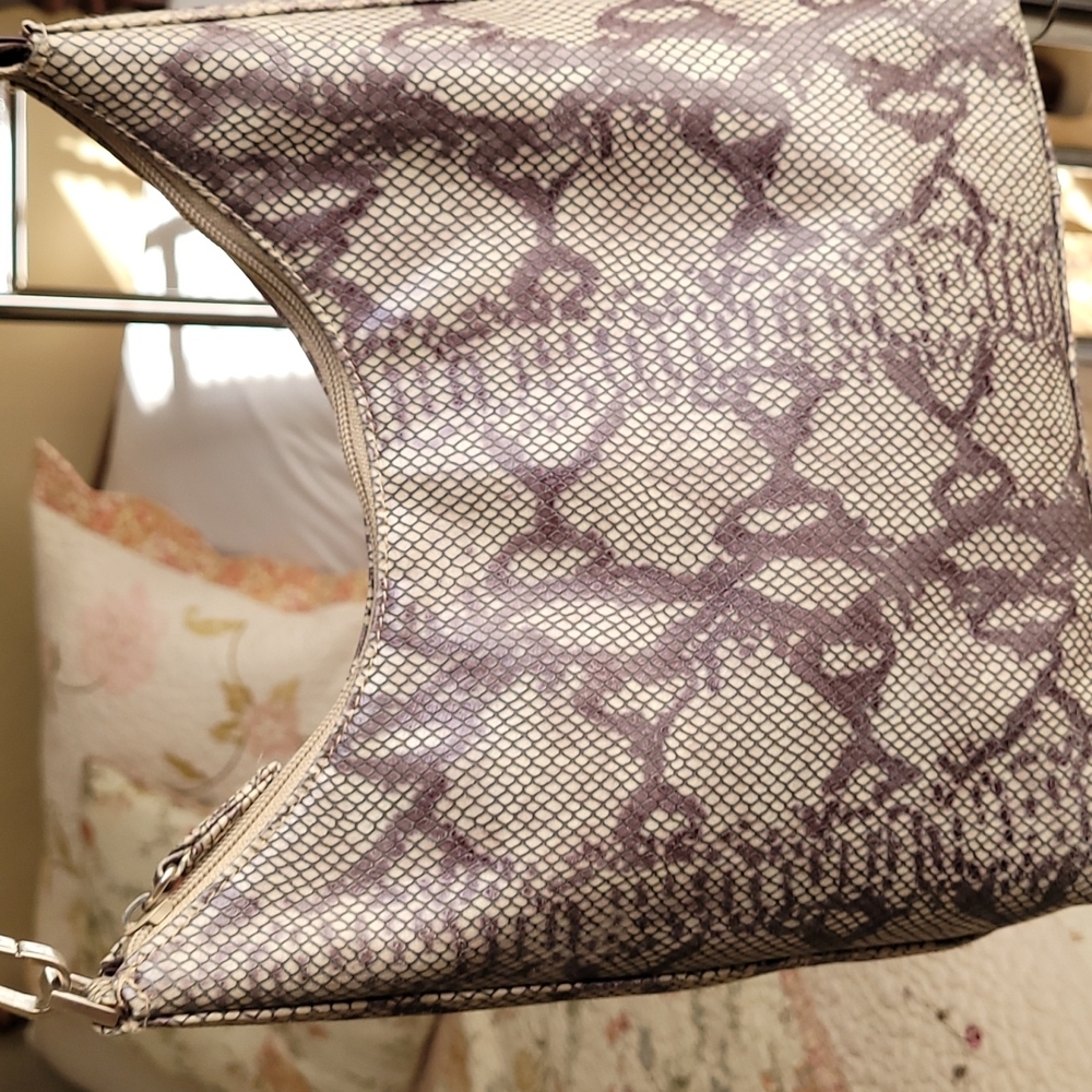 Tigonello leather snakeskin handbag EUC